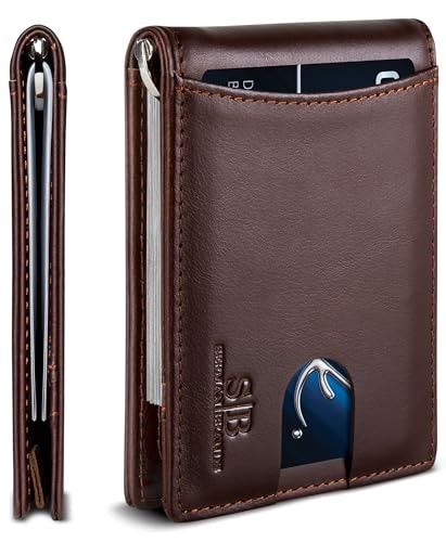 Serman Brands RFID Blocking Minimalist Leather Bifold Wallet with Money Clip: $23.94 Serman Brands RFID Blocking Minimalist Leather Bifold Wallet with Money Clip: $23.94