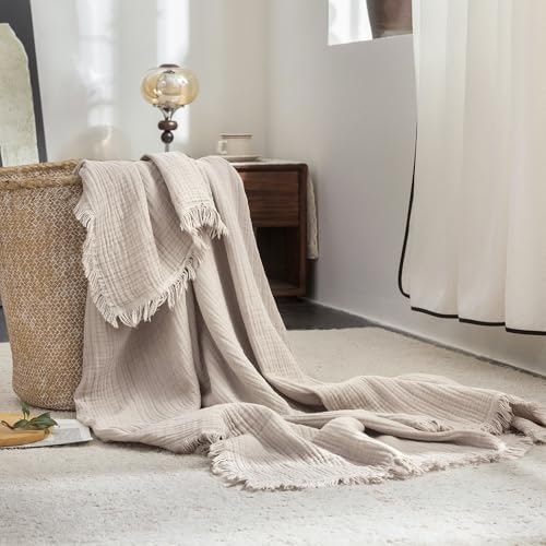 Fossa 50"x60" 4-Layer Cotton Gauze Blanket: $44.99 Fossa 50"x60" 4-Layer Cotton Gauze Blanket: $44.99