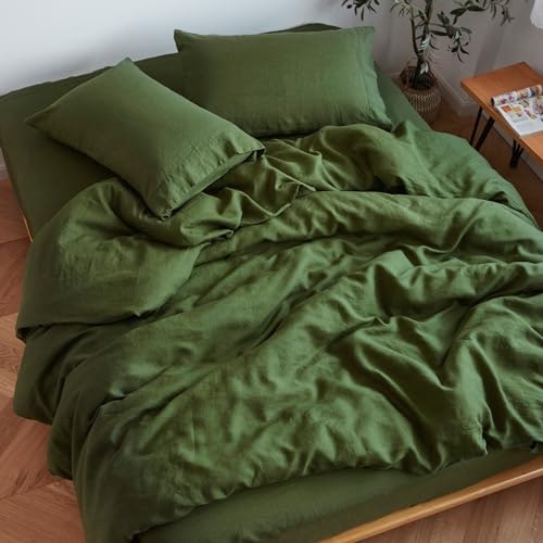 Sijo Stone Washed Organic French Linen Queen Bed Sheet Set 3-Piece: $148.74 Sijo Stone Washed Organic French Linen Queen Bed Sheet Set 3-Piece: $148.74