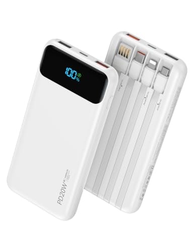 Nusyddy 10,000mAh Portable Charger with 4 Built-in Cables: $22.98 Nusyddy 10,000mAh Portable Charger with 4 Built-in Cables: $22.98