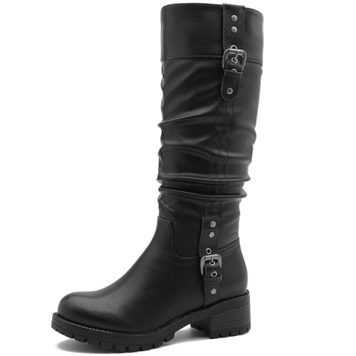 Globalwin Women's Knee High Chunky Low Heel Boots: $29.99 Globalwin Women's Knee High Chunky Low Heel Boots: $29.99