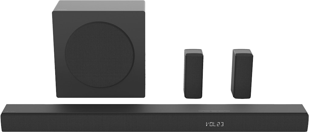 Hisense 5.1 Channel 540W Soundbar with Wireless Subwoofer and Rear Speakers: $179.99 Hisense 5.1 Channel 540W Soundbar with Wireless Subwoofer and Rear Speakers: $179.99
