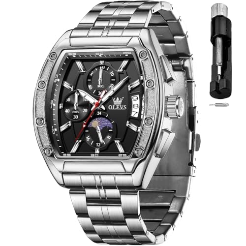 Olevs Men's Square Analog Dress Watch: $42.21