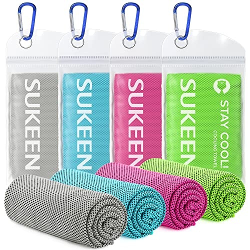 Sukeen 40\"x12\" Cooling Towel 4-Pack: $11.89