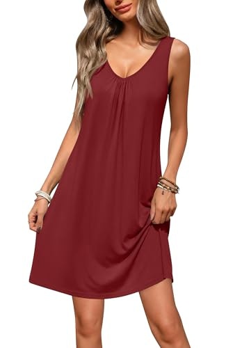 Ekouaer Bamboo Viscose Sleeveless Nightgown: $13.57 Ekouaer Bamboo Viscose Sleeveless Nightgown: $13.57