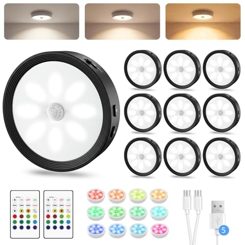 Under Cabinet Rechargeable Puck Lights 10-Pack: $44.98 Under Cabinet Rechargeable Puck Lights 10-Pack: $44.98