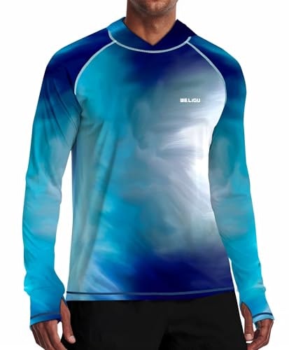 Weligü Men's UPF 50+ Sun Protection Hoodie: $19.99 Weligü Men's UPF 50+ Sun Protection Hoodie: $19.99