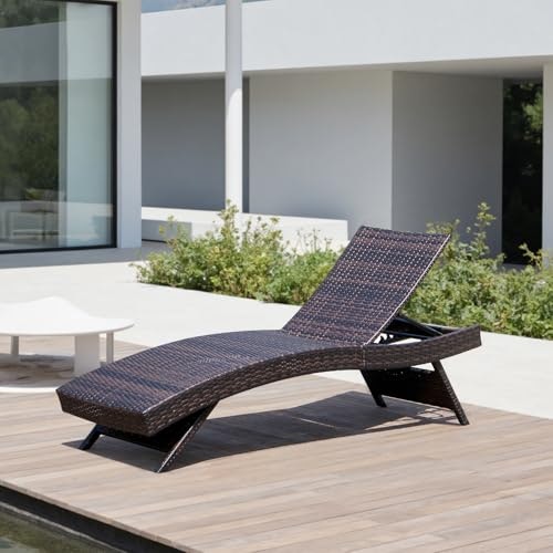 Folding Wicker Patio Chaise Lounge: $144.47 Folding Wicker Patio Chaise Lounge: $144.47