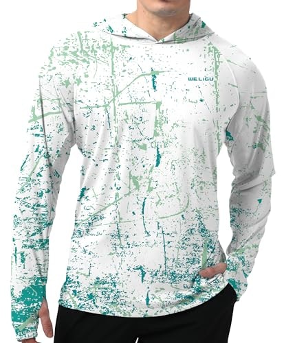 Weligu Men's UPF 50+ Sun Protection Hoodie: $19.99 Weligu Men's UPF 50+ Sun Protection Hoodie: $19.99