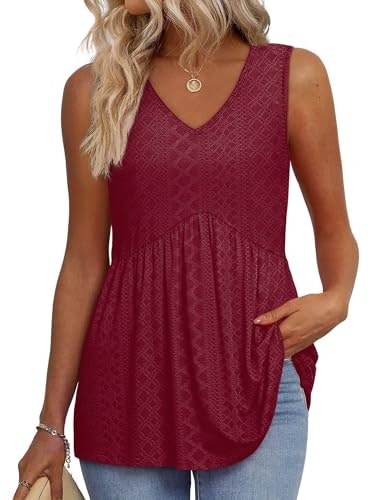 Women's Boho V-Neck Tank Top: $14.44