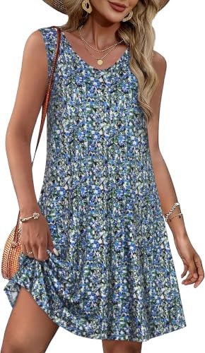 Women's Floral V-Neck Beach Sundress: $9.99 Women's Floral V-Neck Beach Sundress: $9.99