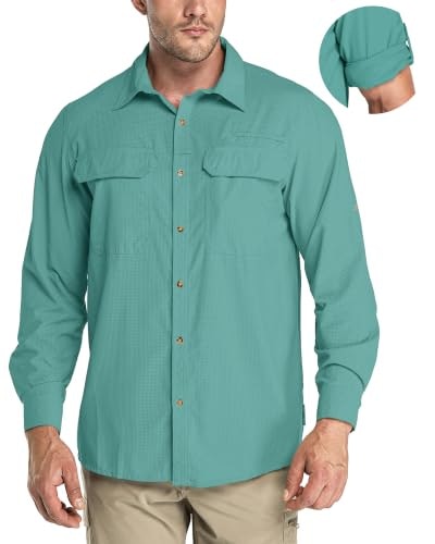 33,000ft Men's UPF 50+ Quick-Dry Long Sleeve Fishing Shirt: $31.99