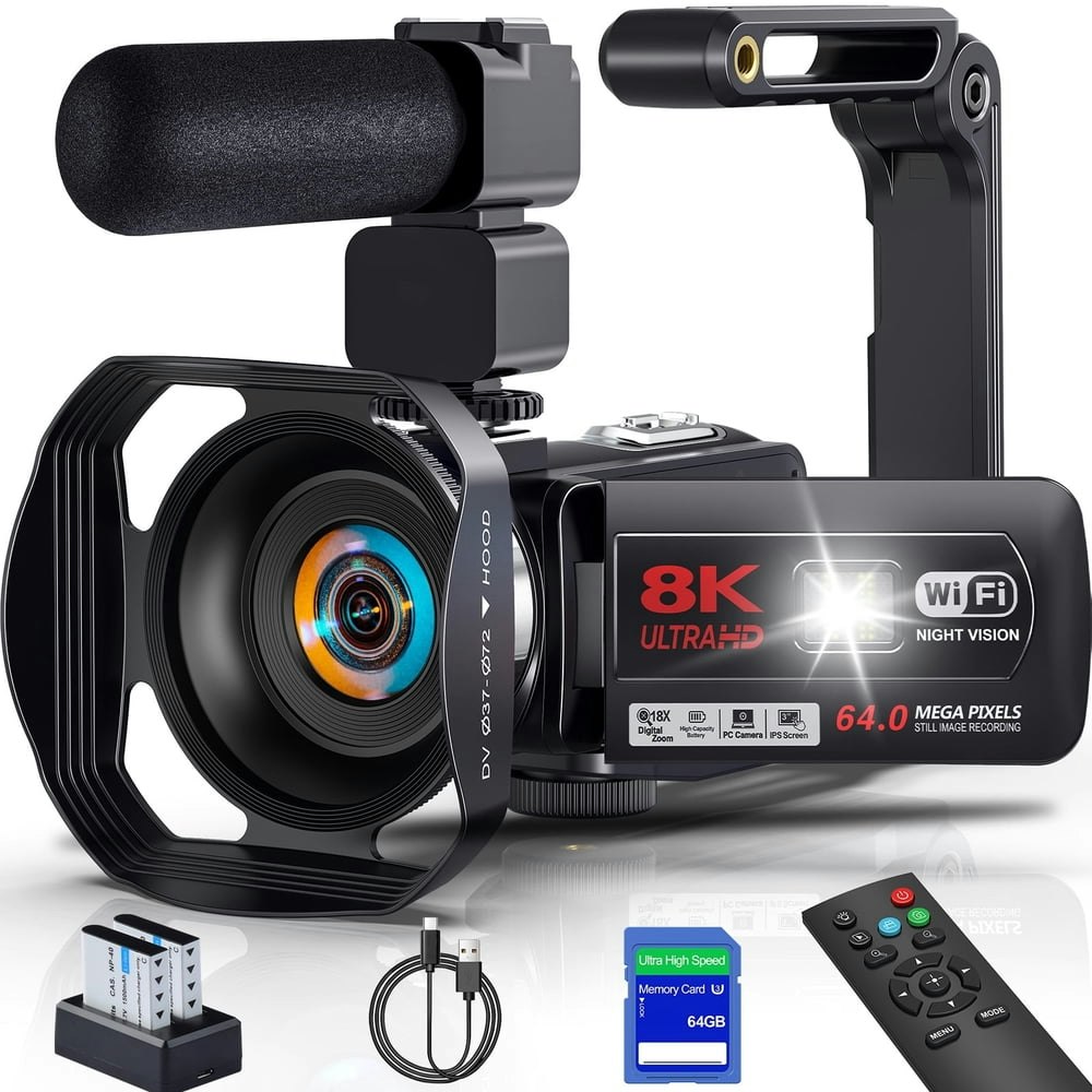 Marvue 64MP 18X Zoom Digital Vlogging Camera: $134.89