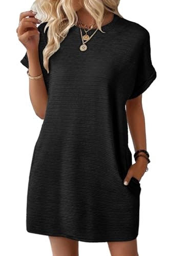 Evaless Crewneck T-Shirt Mini Dress: $19.98 Evaless Crewneck T-Shirt Mini Dress: $19.98