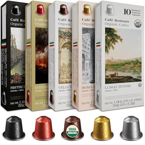 Café Romano Organic Espresso Pods for Nespresso Original 100-Pack: $24.31 Café Romano Organic Espresso Pods for Nespresso Original 100-Pack: $24.31