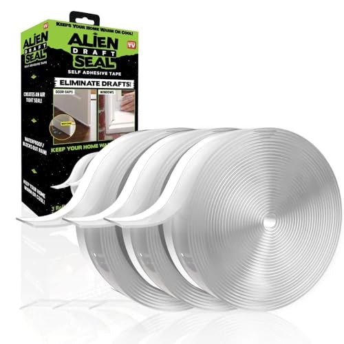 Alien Draft Transparent Silicone Weather Stripping and Door Draft Stopper: $16.99 Alien Draft Transparent Silicone Weather Stripping and Door Draft Stopper: $16.99