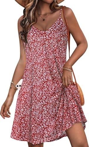 Joellyus Women's Spaghetti Strap Summer Sundress: $16.99 Joellyus Women's Spaghetti Strap Summer Sundress: $16.99