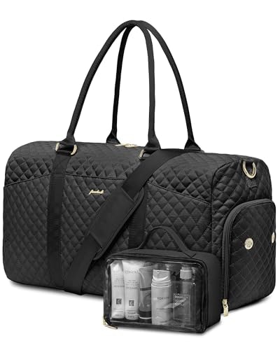 Focdod Travel Weekender Duffle Bag with Shoe Compartment: $20.99 Focdod Travel Weekender Duffle Bag with Shoe Compartment: $20.99