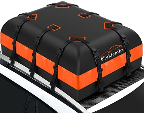 Fivklemnz 21-Cubic-Foot Waterproof Soft Car Rooftop Cargo Carrier: $71.98