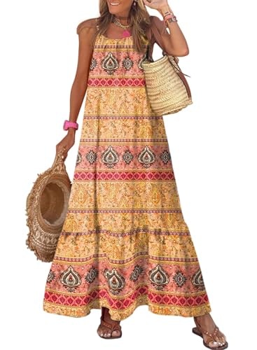Dokotoo Women's Spaghetti Strap Maxi Dress: $22.98