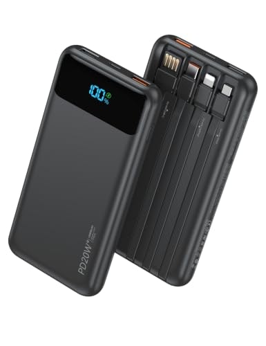 Nusyddy 10,000mAh Portable Charger with 4 Built-in Cables: $21.59 Nusyddy 10,000mAh Portable Charger with 4 Built-in Cables: $21.59