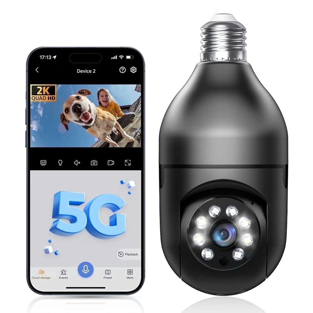 GBIUT 2K Light Socket Security Camera: $17.99 GBIUT 2K Light Socket Security Camera: $17.99