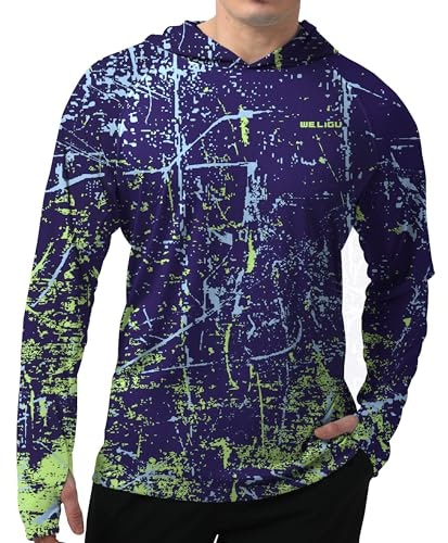 Weligu Men's UPF 50+ Sun Protection Hoodie: $16.73