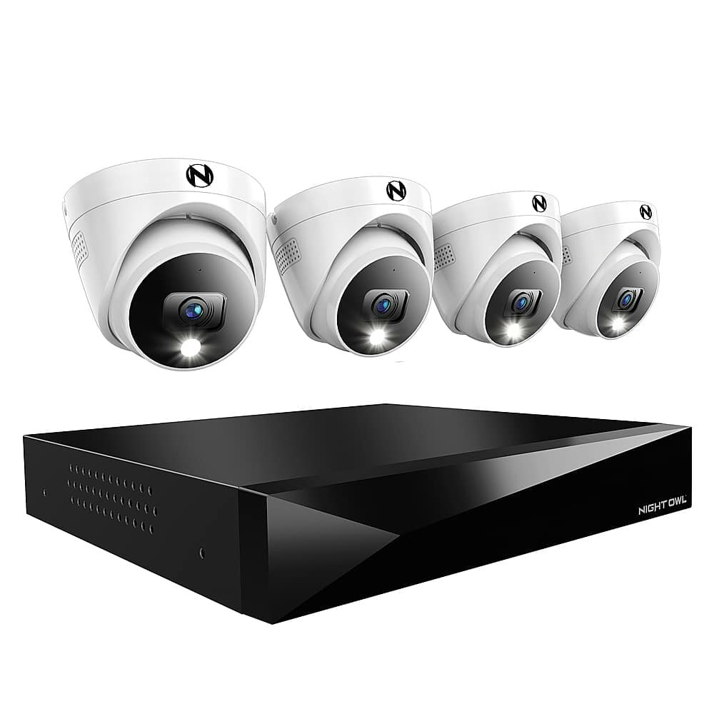 Night Owl 4-Camera 2K 2TB Wired DVR Security System: $319.99 Night Owl 4-Camera 2K 2TB Wired DVR Security System: $319.99