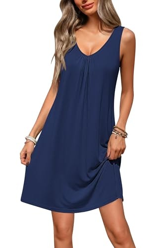 Ekouaer Bamboo Viscose Sleeveless Nightgown: $13.58 Ekouaer Bamboo Viscose Sleeveless Nightgown: $13.58
