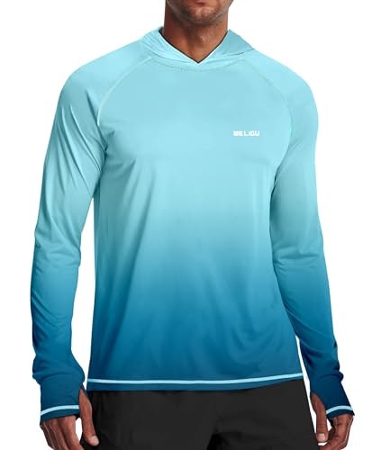 Weligu Men's UPF 50+ Sun Protection Hoodie: $14.99 Weligu Men's UPF 50+ Sun Protection Hoodie: $14.99