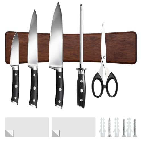 Hoshanho Acacia Wood Magnetic Knife Strip: $19.82 Hoshanho Acacia Wood Magnetic Knife Strip: $19.82