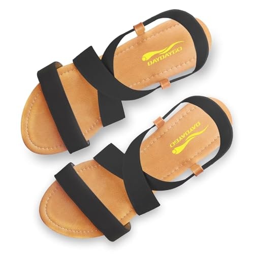 Daydaygo Women's Elastic Flat Sandals: $15.29