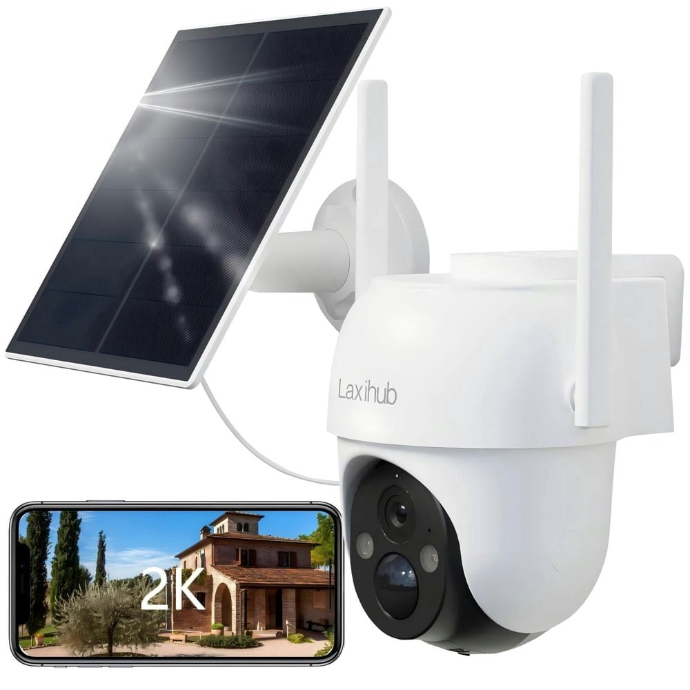 Laxihub 2K 3MP Solar Wireless Outdoor Security Camera: $30.24 Laxihub 2K 3MP Solar Wireless Outdoor Security Camera: $30.24