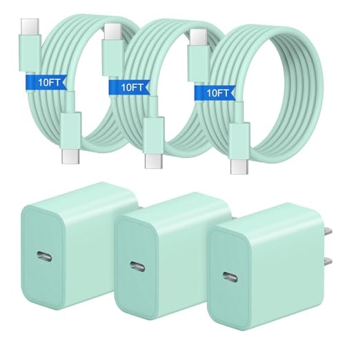 20W USB-C Wall Charger and 10ft Cable 6-Pack: $22.93