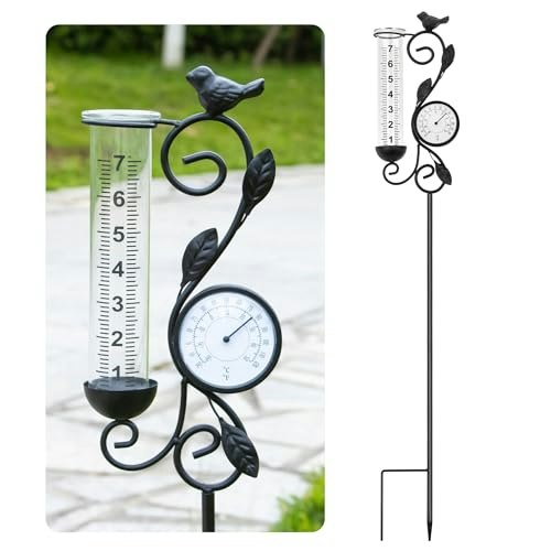 32-Inch Garden Rain Gauge and Thermometer: $18.69 32-Inch Garden Rain Gauge and Thermometer: $18.69