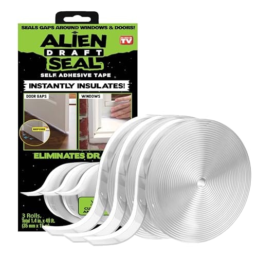 Alien Draft Seal 49-Foot Adhesive Door and Window Weather Stripping: $16.99 Alien Draft Seal 49-Foot Adhesive Door and Window Weather Stripping: $16.99