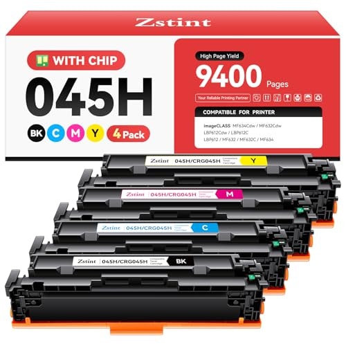 Canon 045H High Yield Toner Cartridge 4-Pack: $42.49 Canon 045H High Yield Toner Cartridge 4-Pack: $42.49
