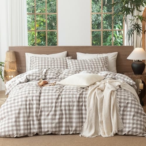 MooMee Gingham Cotton Duvet Cover Set: $67.99 MooMee Gingham Cotton Duvet Cover Set: $67.99