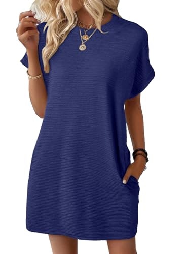 Evaless Women's Short Sleeve Casual Mini Dress: $19.98 Evaless Women's Short Sleeve Casual Mini Dress: $19.98