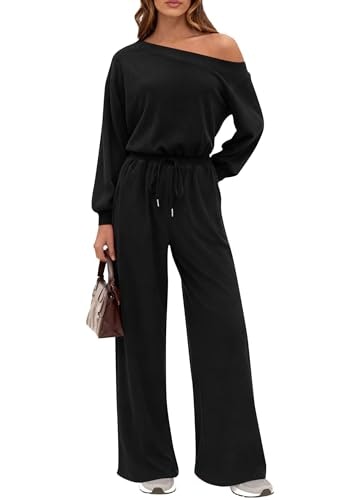 Prettygarden Women's Off Shoulder Long Sleeve Jumpsuit: $31.99 Prettygarden Women's Off Shoulder Long Sleeve Jumpsuit: $31.99