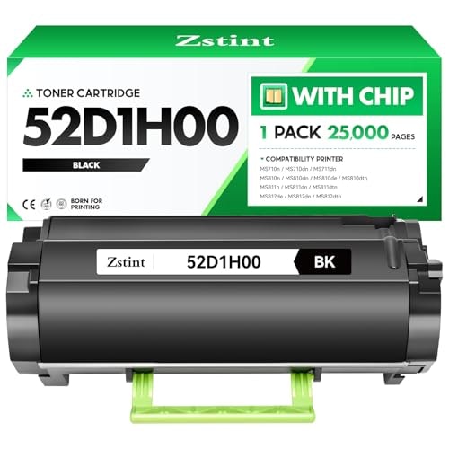 Lexmark 52D1H00 Black Toner Cartridge: $25.49 Lexmark 52D1H00 Black Toner Cartridge: $25.49