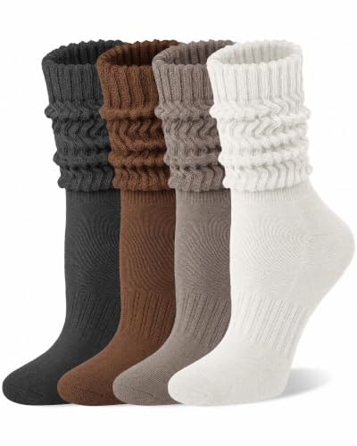 Sorfneo Women's Scrunch Slouchy Socks 4-Pack: $8.49 Sorfneo Women's Scrunch Slouchy Socks 4-Pack: $8.49