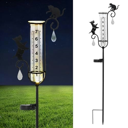 Yngfil 33-Inch Solar Garden Rain Gauge: $17.49 Yngfil 33-Inch Solar Garden Rain Gauge: $17.49