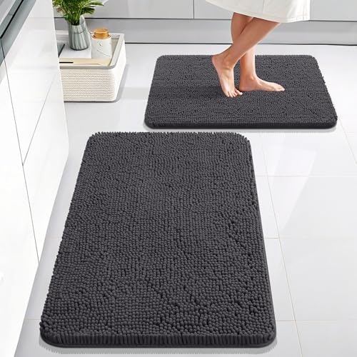 Olanly 2-Piece Chenille Bathroom Rug Set: $30.59 Olanly 2-Piece Chenille Bathroom Rug Set: $30.59