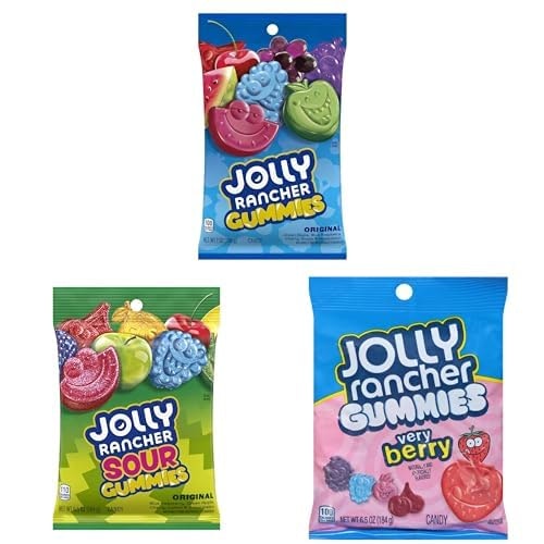 Jolly Rancher Original, Sours, and Very Berry Gummies 3-Bag Bundle: $7.92