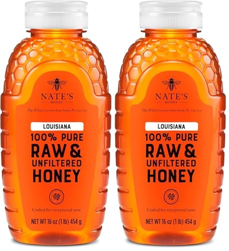Nate's 100% Pure Raw and Unfiltered Louisiana Honey 16-oz. Bottle 2-Pack: $13.98