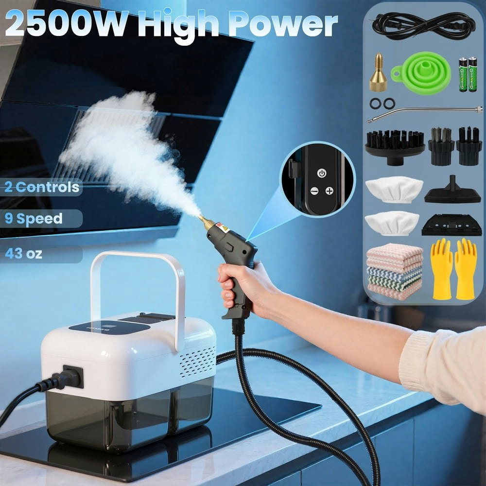 Ezby Handheld Steam Cleaner 18-Piece Set: $51.79 Ezby Handheld Steam Cleaner 18-Piece Set: $51.79