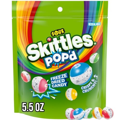 Skittles Pop'd Sour Freeze Dried Candy 5.5-oz. Bag: $4.77 Skittles Pop'd Sour Freeze Dried Candy 5.5-oz. Bag: $4.77