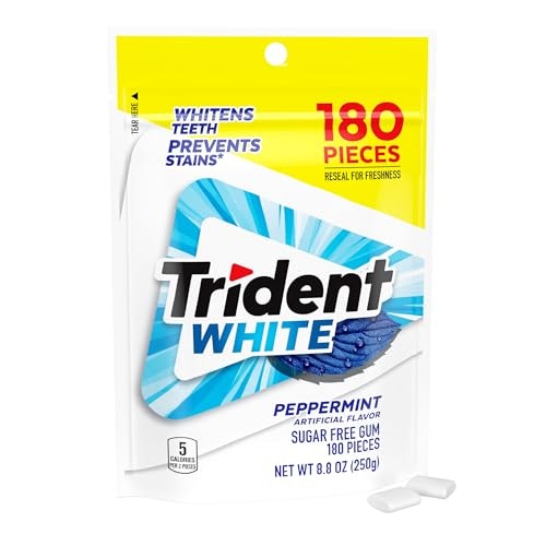 Trident White Peppermint Sugar Free Chewing Gum 180-Count: $7.20 Trident White Peppermint Sugar Free Chewing Gum 180-Count: $7.20