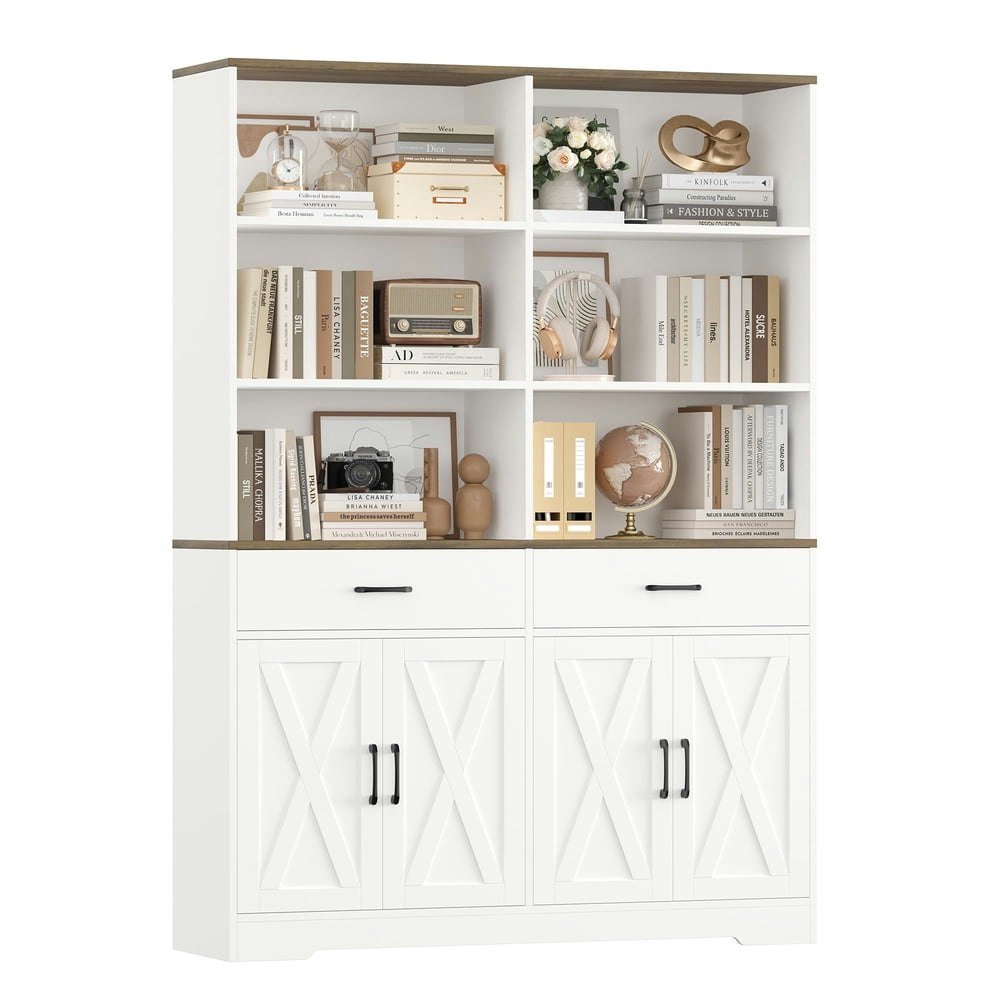 Homfa 6-Tier 6-Cube Bookshelf with Drawers: $179.99 Homfa 6-Tier 6-Cube Bookshelf with Drawers: $179.99